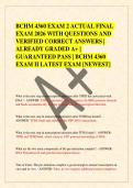 BCHM 4360 EXAM 2 ACTUAL FINAL EXAM 2026 WITH QUESTIONS AND VERIFIED CORRECT ANSWERS&vert; ALREADY GRADED A&plus;&vert;  GUARANTEED PASS&vert;BCHM 4360 EXAM II LATEST EXAM &lbrack;NEWEST&rsqb;