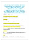 AAOS EMT ELEVENTH EDITION SECTION 9&colon;  EMS OPERATIONS EXAM 2026&sol;2027 WITH  ACTUAL CORRECT QUESTIONS AND  VERIFIED DETAILED ANSWERS  &vert;CURRENTLY TESTING QUESTIONS AND  SOLUTIONS&vert;ALREADY GRADED A&plus;&vert;NEWEST  &vert;BRAND NEW VERSION&vert;JUST RELEASED&excl;&excl; 