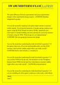 SW 650 MIDTERM EXAM QUESTIONS AND ANSWERS 2026