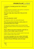 SW650 EXAM QUESTIONS AND ANSWERS 2026