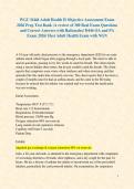 WGU D446 Adult Health II Objective Assessment Exam  2026 Prep Test Bank &lpar;A review of 300 Real Exam Questions  and Correct Answers with Rationales&sol; D446 OA and PA  Exam 2026&sol; Hesi Adult Health Exam with NGN 