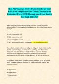 Evolve PN Hesi Pharmacology Exam 2026 Review Test Bank with 560 Questions and Correct Answers with Rationales&sol; HESI Pharmacology Exam Review Test Bank 2026-2027