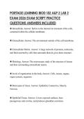 PORTAGE LEARNING BIOD 152 A&P 2 LAB 2 EXAM 2026 EXAM SCRIPT PRACTICE QUESTIONS ANSWERS INCLUDED