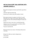 NUR 166 EXAM SCRIPT 2026 QUESTIONS WITH ANSWERS GRADED A&plus;