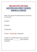 MED AIDE STATE TEST EXAM QUESTIONS AND CORRECT ANSWERS GRADED A&plus;&vert; UPDATED