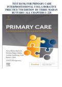 Test Bank - Primary Care&comma; Interprofessional Collaborative Practice&comma; 7th Edition &lpar;Buttaro&comma; 2026&rpar; Chapter 1-228 &vert; All Chapters