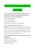 ATLS Post Test Comprehensive Exam 2026