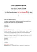 PATHO 370 MIDTERM EXAM 2024-2026 LATEST VERSION Verified Questions and Correct Answers Graded A&plus;