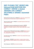 NUR 176 EXAM 3 TEST  NEWEST 2026  Editioned EXAM QUESTIONS With  CORRECT  VERIFIED  & Detailed  ANSWERS &lpar;100&percnt; CORRECT  SOLUTIONS&rpar; A&plus; GRADED &vert; Guaranteed  PASS&excl;&excl; 