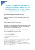 JD NEXT EXAM Actual Exam 2026&sol;2027 Complete Questions and Verified Answers with Detailed Rationales 100&percnt; Accurate Solutions Pass Guaranteed - A&plus; Graded