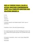 NUR 257 CHRONIC EXAM 3 GALEN 45 ACTUAL QUESTIONS COMPREHENSIVE SCRIPT 2026 COMPLETE QUESTIONS AND SOLUTIONS GRADED A&plus;