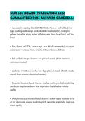 NUR 502 BOARD EVALUATION 2026 GUARANTEED PASS ANSWERS GRADED A&plus;