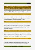MS2 Exam 3 Questions and Correct  Answers&sol; Latest Update &sol; Already Graded