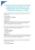 ECMO SPECIALIST EXAM Actual Exam 2026&sol;2027 Complete Questions and Verified Answers with Detailed Rationales Section 1 ECMO Specialist Certification Pass Guaranteed - A&plus; Graded