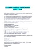 NSG 6998 Predictor Focus Detailed  Exam 2 2026