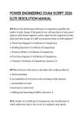 POWER ENGINEERING EXAM SCRIPT 2026 ELITE RESOLUTION MANUAL