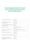 Electrocardiography&colon; Module Test with all Correct & 100&percnt; Verified Answers &vert;Latest Version &vert;Already Graded A&plus;