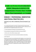 CADC ACTUAL EXAM 2026&sol;2027 &vert; IC&RC Blueprint & DSM-5-TR &vert; Comprehensive Practice Test &vert; Verified Q&A &vert; Pass Guaranteed - A&plus; Graded