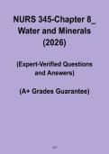 NURS 345 Chapter 8 Water and Minerals Study Notes &ndash; Nursing Nutrition Review
