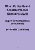 Ohio Life&comma; Health and Accident Insurance Practice Questions &ndash; Exam Prep Guide