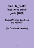 Ohio Life & Health Insurance Study Guide &ndash; Licensing Exam Preparation Notes