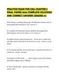 PRACTICE EXAM FOR CNA CHAPTER 8 FINAL PAPER 2026 COMPLETE SOLUTIONS AND CORRECT ANSWERS GRADED A&plus;