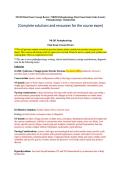 NR 283 Pathophysiology Final Exam Concept Review Study Guide &vert; Verified Questions and Answers Latest &vert; Chamberlain College Nursing
