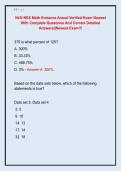 NLN NEX Math Entrance Actual Verified Exam Newest  With Complete Questions And Correct Detailed  Answers&vert;&vert;Newest Exam&excl;&excl;&excl; 