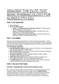 2026&sol;2027 Elite Test Bank&colon; Pharmacology for Nurses 7th Edition &vert; Advanced Clinical Scenarios&comma; NCLEX&sol;FNP Prep & Detailed Rationales