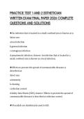 PRACTICE TEST 1 AND 2 ESTHETICIAN WRITTEN EXAM FINAL PAPER 2026 COMPLETE QUESTIONS AND SOLUTIONS