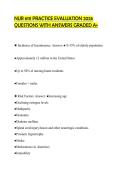 NUR 6111 PRACTICE EVALUATION 2026 QUESTIONS WITH ANSWERS GRADED A&plus;