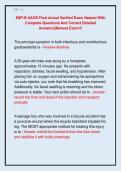EMT-B AAOS Final Actual Verified Exam Newest With  Complete Questions And Correct Detailed  Answers&vert;&vert;Newest Exam&excl;&excl;&excl;