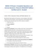 OSHA 510 ACTUAL EXAM 2026&sol;2027 &vert; Complete Questions & Correct Answers &vert; Newest Edition &vert; Verified &vert; Pass Guaranteed - A&plus; Graded