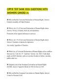 CIPP&sol;E TEST BANK 2026 QUESTIONS WITH ANSWERS GRADED A&plus;
