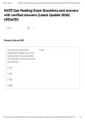 NATE Gas Heating Exam Questions and answers with verified Answers &lpar;Latest Update 2026&rpar; UPDATE&excl;&excl;