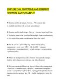 CNIT 242 FULL QUESTIONS AND CORRECT ANSWERS 2026 GRADED A&plus;