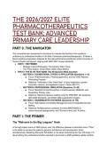 Elite Pharmacotherapeutics Test Bank 2026&sol;2027 &vert; Edmunds&rsquo; 5th Edition &vert; Advanced Primary Care & APRN