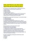 NURA 1500 PRACTICE TEST 2026 TESTED QUESTIONS AND SOLUTIONS ACCURATE
