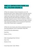 NURS 615 CERTIFICATION PAPER 2026 FULL SOLUTION GRADED A&plus;