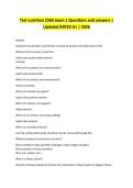 Txst nutrition 2360 exam 1 Questions and answers &vert; Updated RATED A&plus; &vert; 2026