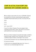 COMP XM ACTUAL EXAM SCRIPT 2026 QUESTIONS WITH ANSWERS GRADED A&plus;