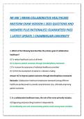 NR 466 Collaborative Healthcare Exam Questions and Answers &vert; Verified Solutions Graded A&plus; &vert; Latest 2026 Complete Study Guide with Rationales