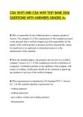 CSA W47&period;1 AND CSA W59 TEST BANK 2026 QUESTIONS WITH ANSWERS GRADED A&plus;