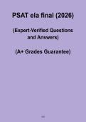 PSAT ELA Final Study Guide &ndash; Reading & Writing Exam Review for PSAT Preparation