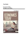 Test Bank For Economics Today&comma; 21st Edition by Roger LeRoy Miller&vert;&vert; Chapters 1-23&vert; LATEST