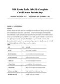 NIH STROKE SCALE ACTUAL EXAM 2026&sol;2027 &vert; Complete Certification Answer Key &vert; All Groups A-F &lpar;Patients 1-6&rpar; &vert; Verified &vert; Pass Guaranteed - A&plus; Graded