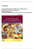 Test Bank for Understanding Human Differences&colon; Multicultural Education for a Diverse America 6th Edition by Kent Koppelman&comma; Complete Guide A&plus;