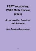 PSAT Vocabulary & Math Review Study Guide PDF &ndash; Complete PSAT Test Prep Practice