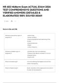NR 602 Midterm Exam  ACTUAL EXAM 2026 TEST COMPREHENSIVE QUESTIONS AND VERIFIED ANSWERS &lpar;DETAILED & ELABORATED&rpar; 100&percnt; SOLVED 2026&excl;&excl;