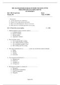College prelims exam question paper 